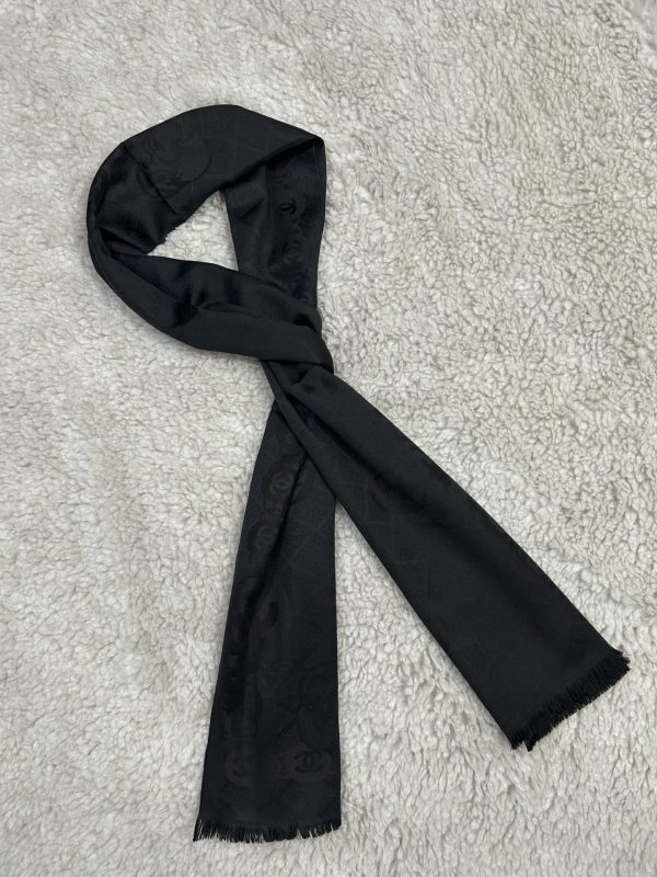 Chanel Black Scarf